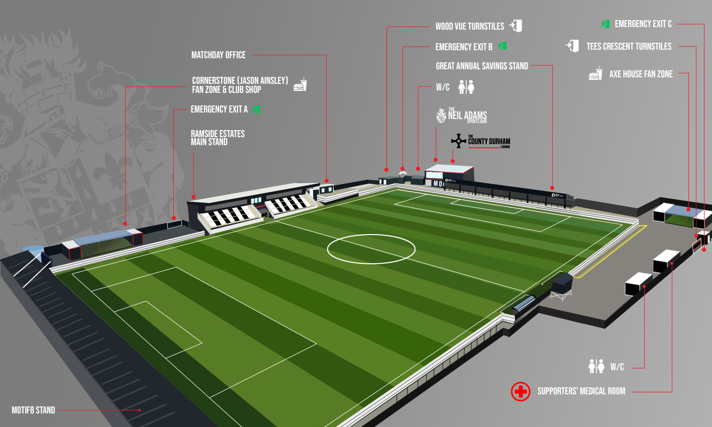 Spennymoor ground layout